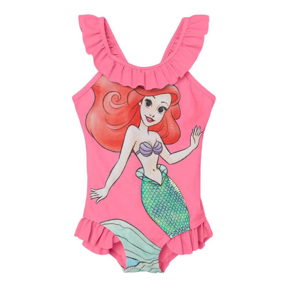 Costume Mare Intero Ariel Principesse Bambina Ragazza 2/8 Anni - 13213871fuxia