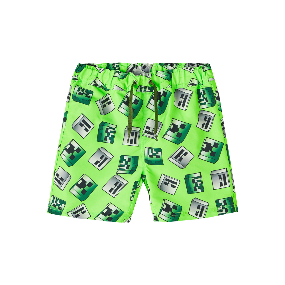 Costume Mare Minecraft Pantaloncino Bermuda Bambino 8/14 Anni - 13214028verde