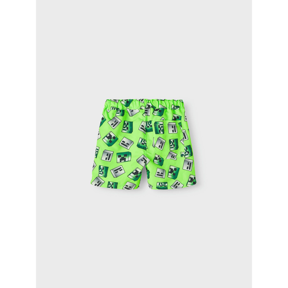 Costume Mare Minecraft Pantaloncino Bermuda Bambino 8/14 Anni - 13214028verde