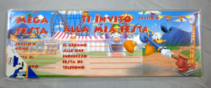 Biglietti di Inviti per Feste 15 Pz DISNEY Paperino