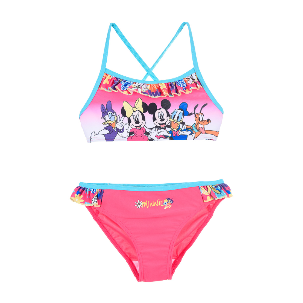 Costume Mare Minnie Mouse DISNEY Bikini 2 Pezzi Bambina - We1855rosa