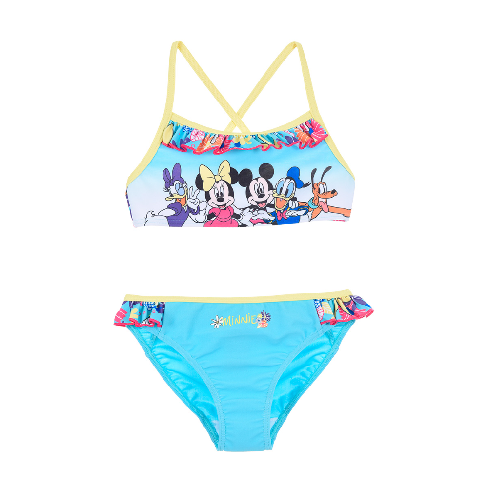 Costume Mare Minnie Mouse DISNEY Bikini 2 Pezzi Bambina - We1855turchese