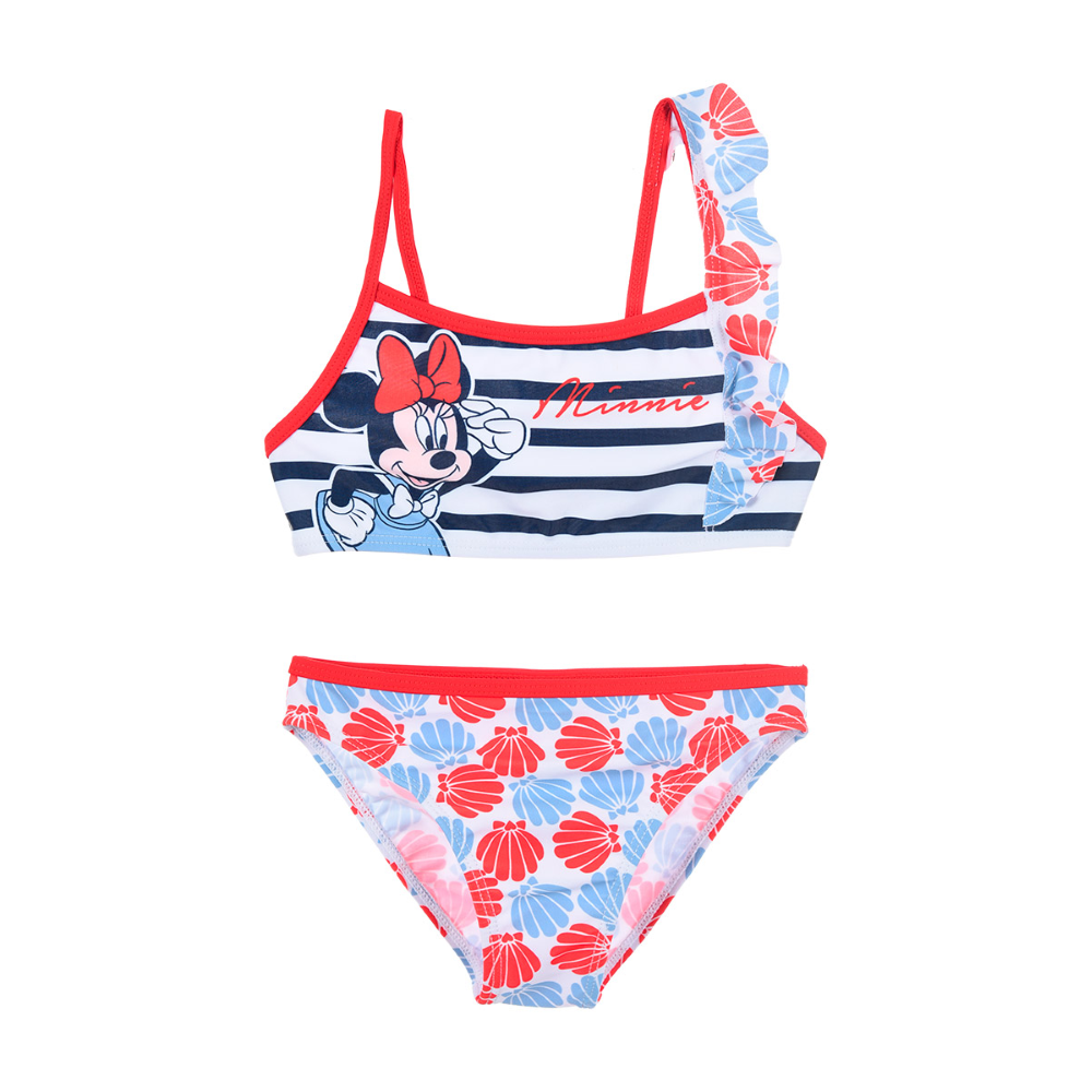 Costume Mare Minnie Mouse DISNEY Bikini 2 Pezzi Bambina - We1862rosso