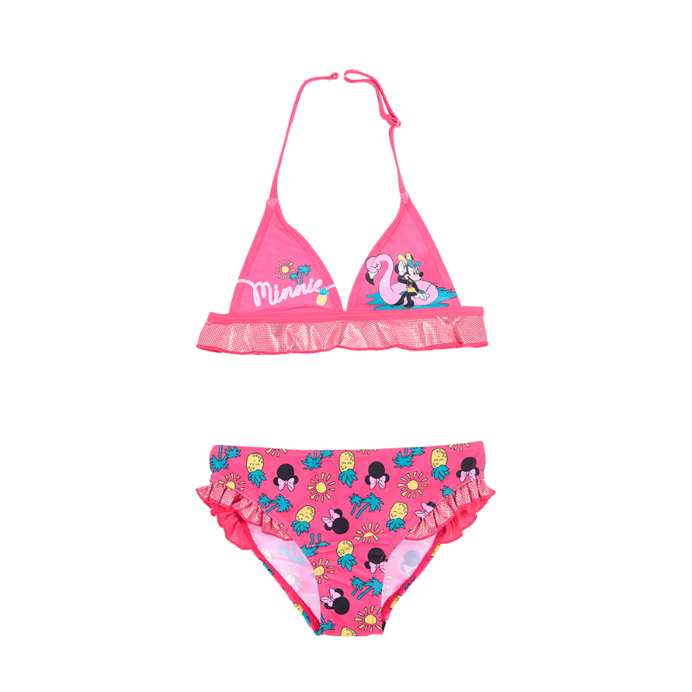 Costume Mare Minnie Mouse DISNEY Bikini 2 Pezzi Bambina - We1868fuxia