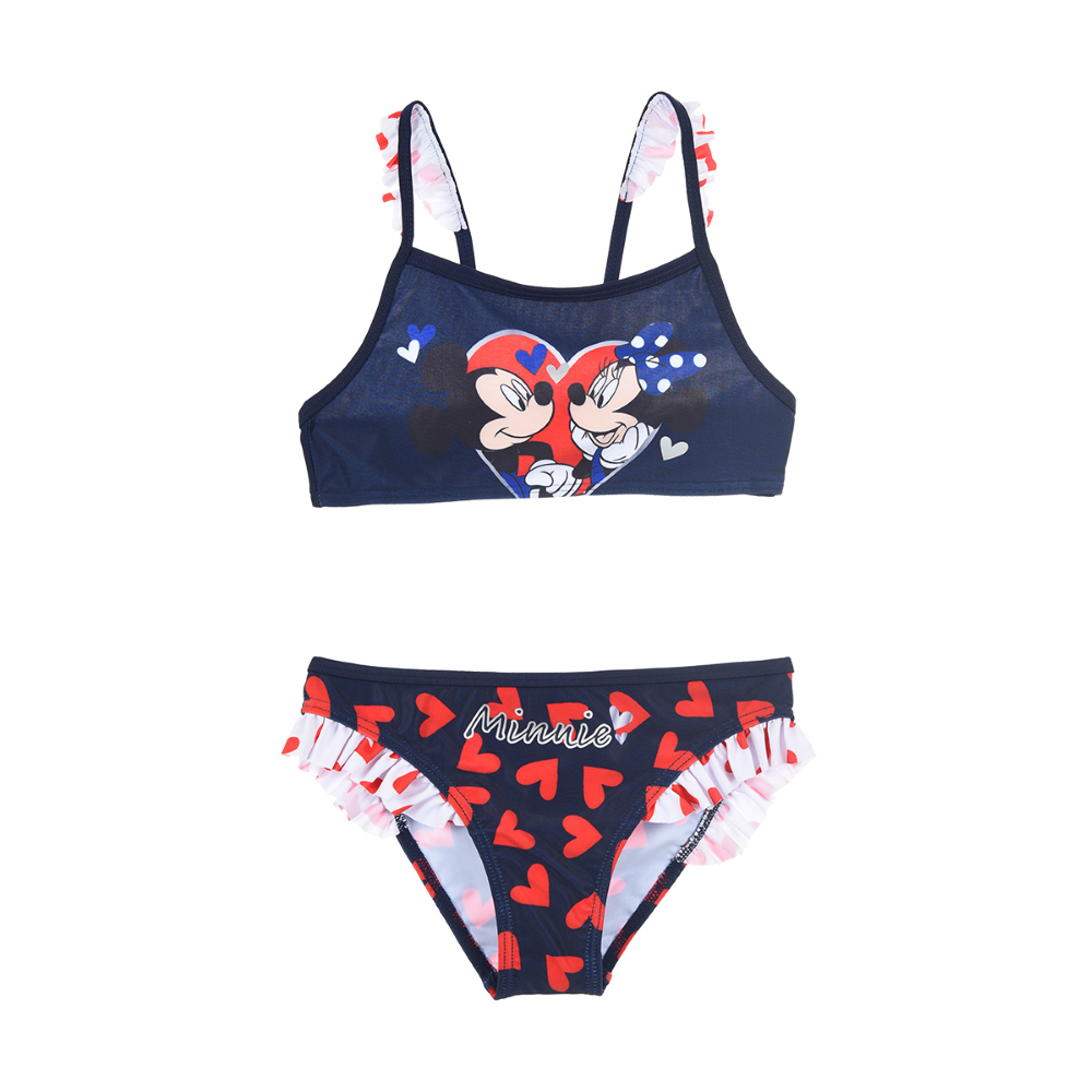 Costume Mare Minnie Mouse DISNEY Bikini 2 Pezzi Bambina - We1861blu