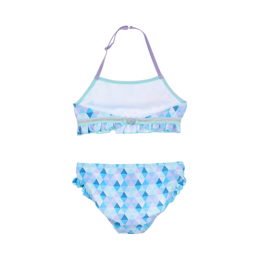 Costume Mare Frozen DISNEY Elsa Anna Bikini 2 Pezzi Bambina - We1882azzurro
