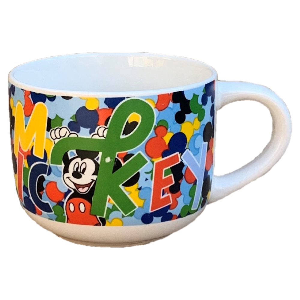 Tazza Larga Jumbo Topolino DISNEY Mickey Mouse in Ceramica 380 Ml Confezione Regalo - D06588mc