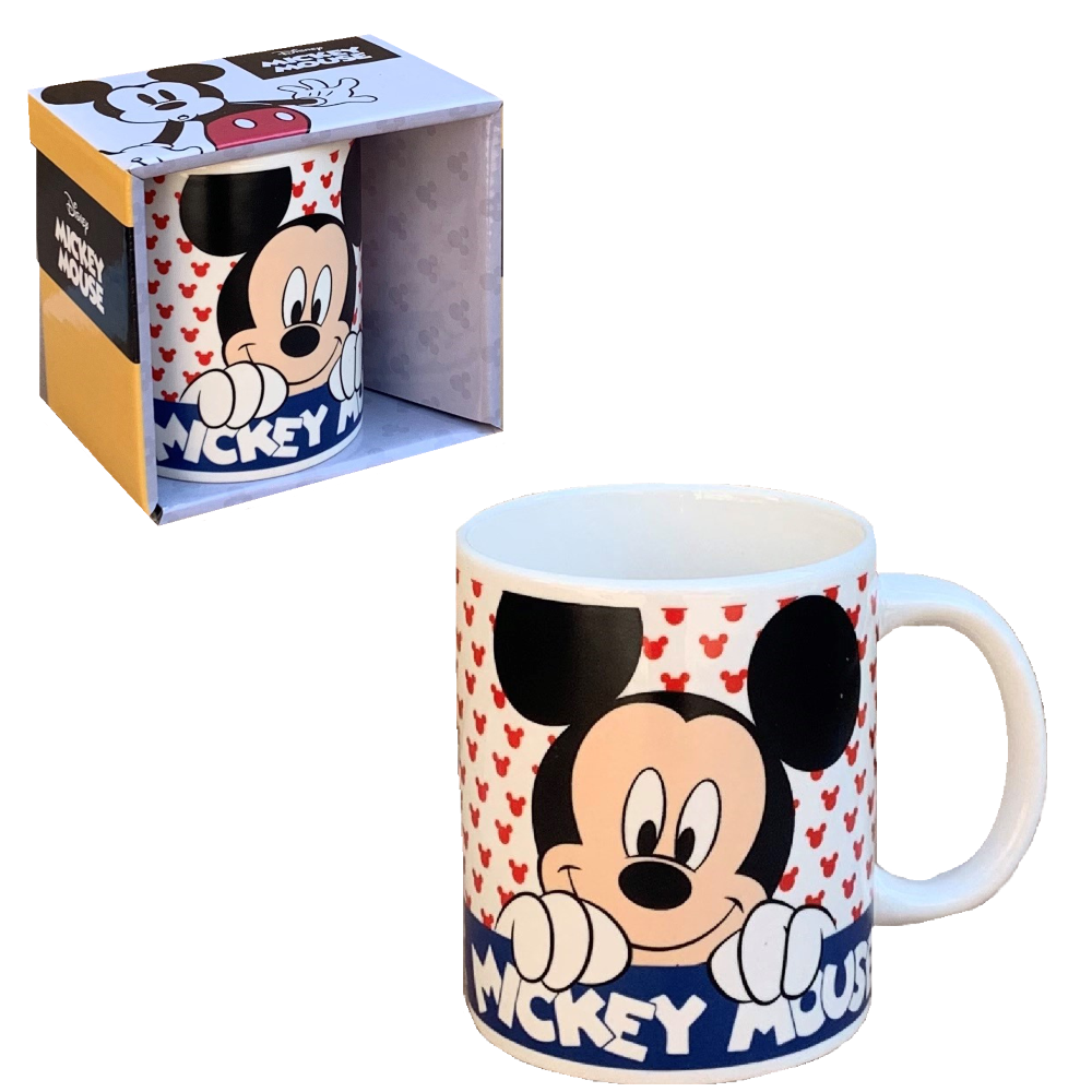 Tazza Mug Topolino DISNEY Mickey Mouse in Ceramica 350 Ml Confezione Regalo - D06589mc