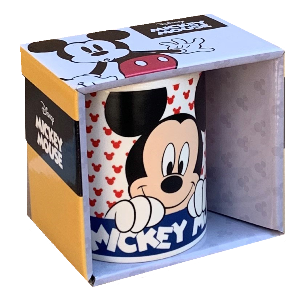 Tazza Mug Topolino DISNEY Mickey Mouse in Ceramica 350 Ml Confezione Regalo - D06589mc