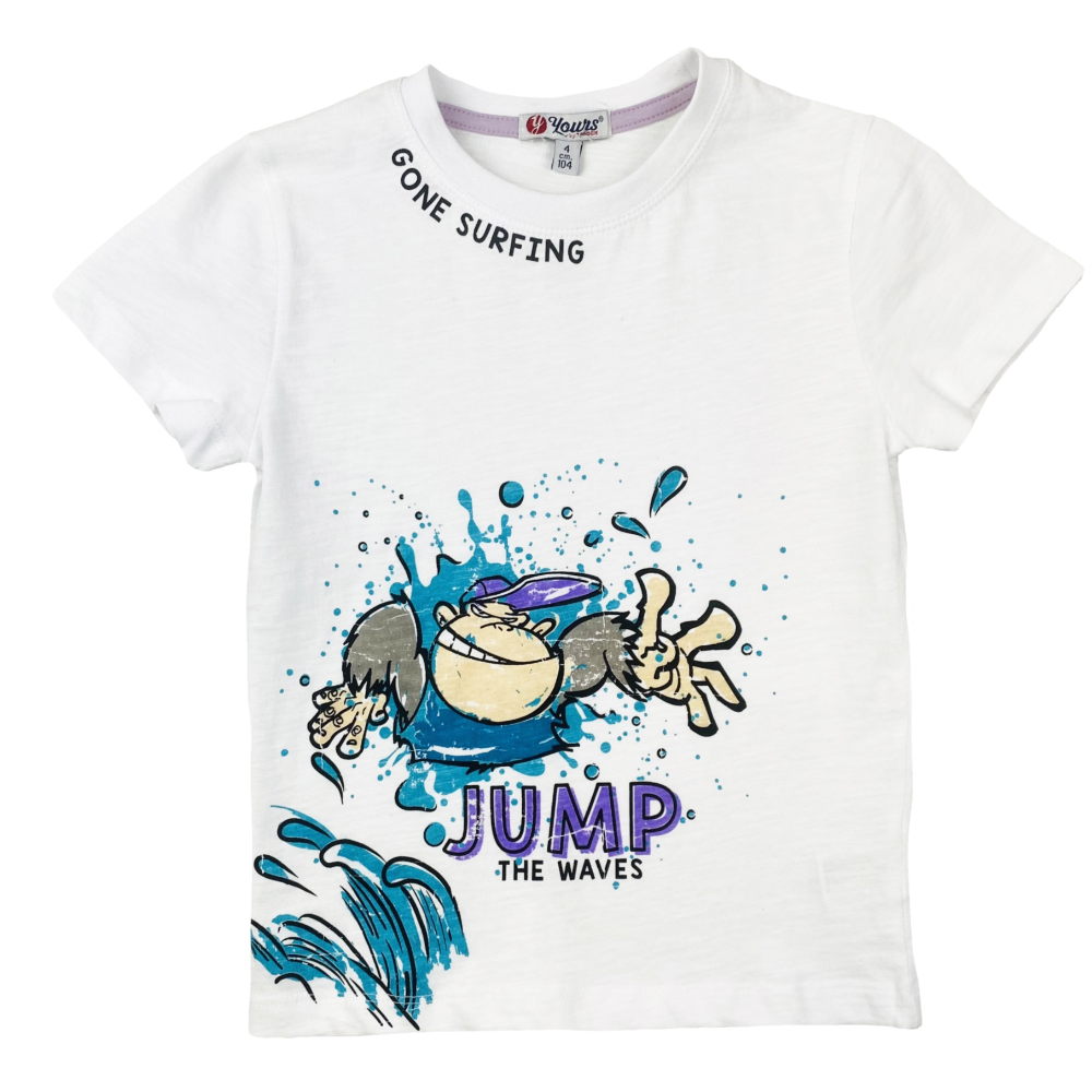 T-Shirt Yours Manica Corta Bambino 3/7 Anni - Ay4321