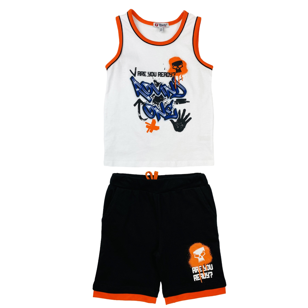 Completo Short + Canotta Yours Bambino 3/7 Anni - Ay4344