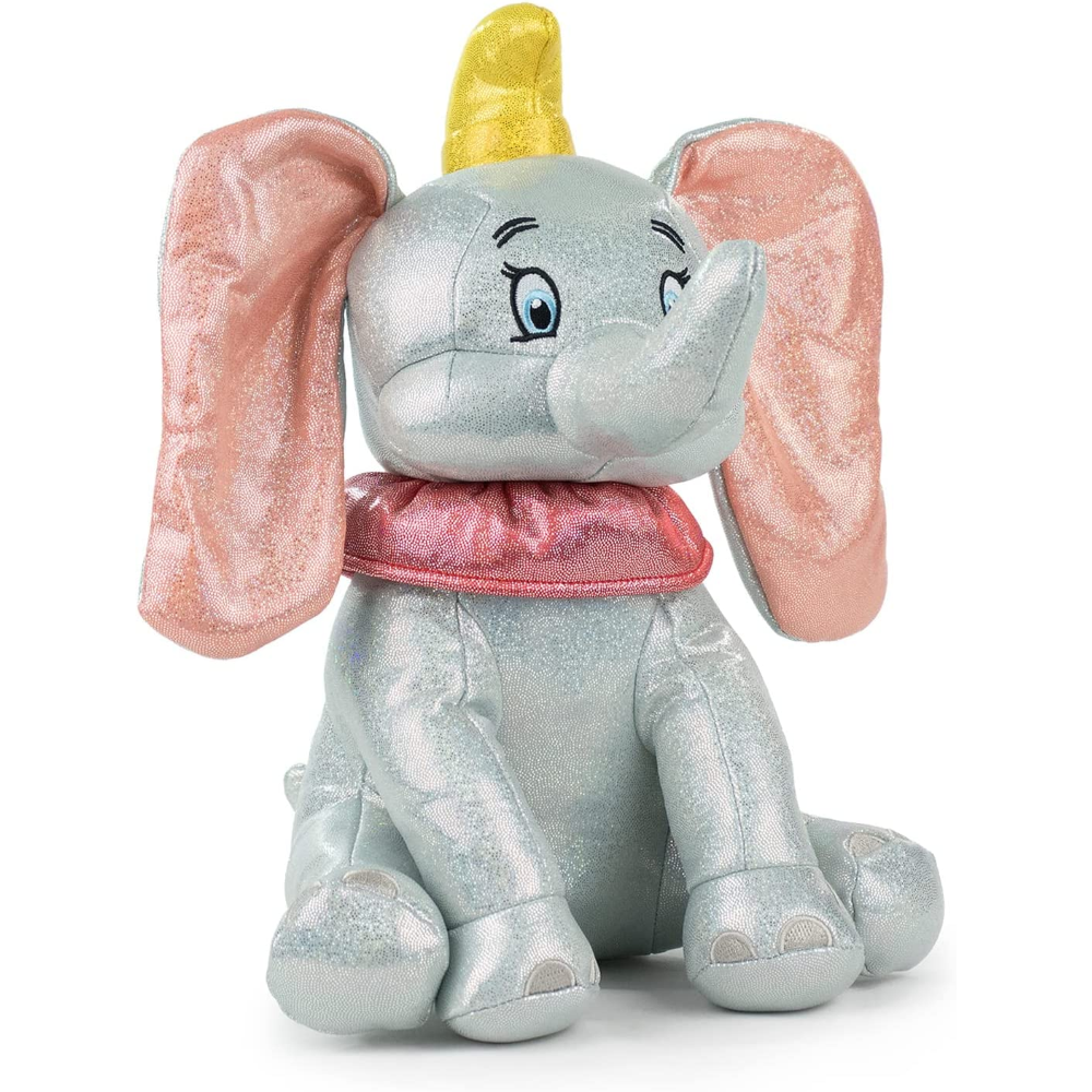 Peluche Dumbo DISNEY 100 Anniversario Cromato Olografico con Suono 30 CM - 760021959