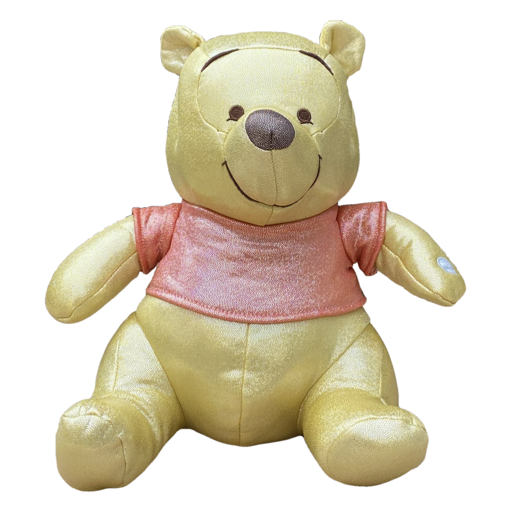 Peluche Winnie the Pooh DISNEY 100 Anniversario Cromato Olografico con Suono 30 CM - 760021963