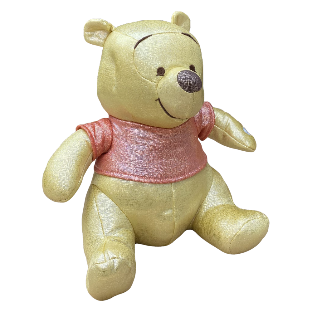 Peluche Winnie the Pooh DISNEY 100 Anniversario Cromato Olografico con Suono 30 CM - 760021963