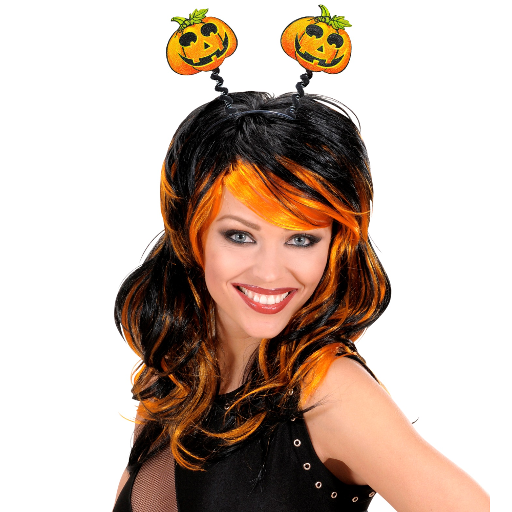 Cerchietto Zucca Riflettente Accessori Carnevale Halloween - 5323z
