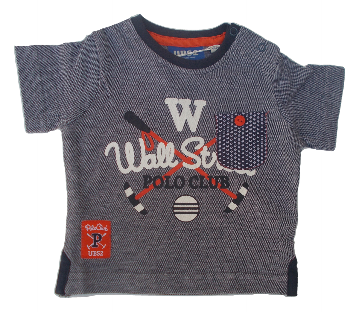 T-Shirt Bambino Neonato Ubs2 Taglie 3/24 Mesi - 9203