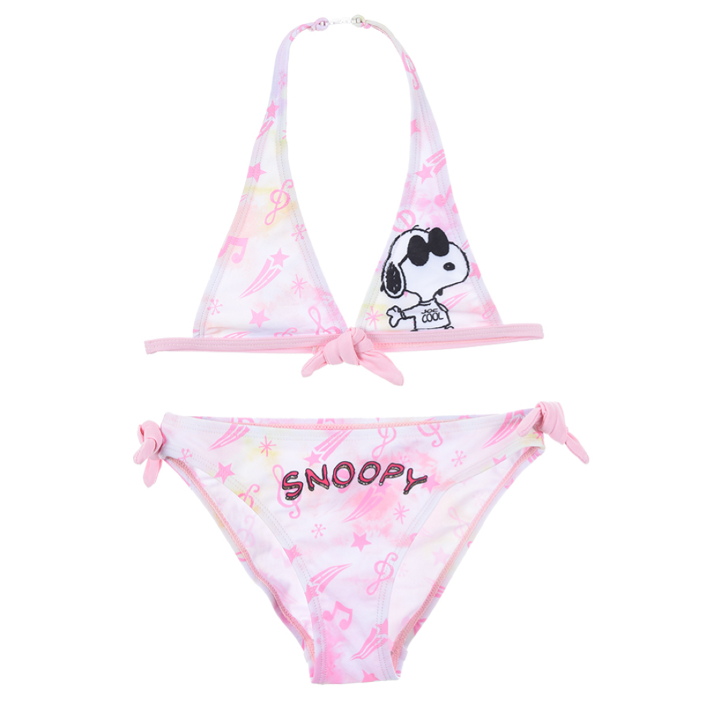 Costume Mare Snoopy Bikini 2 Pezzi Bambina - We1919rosa