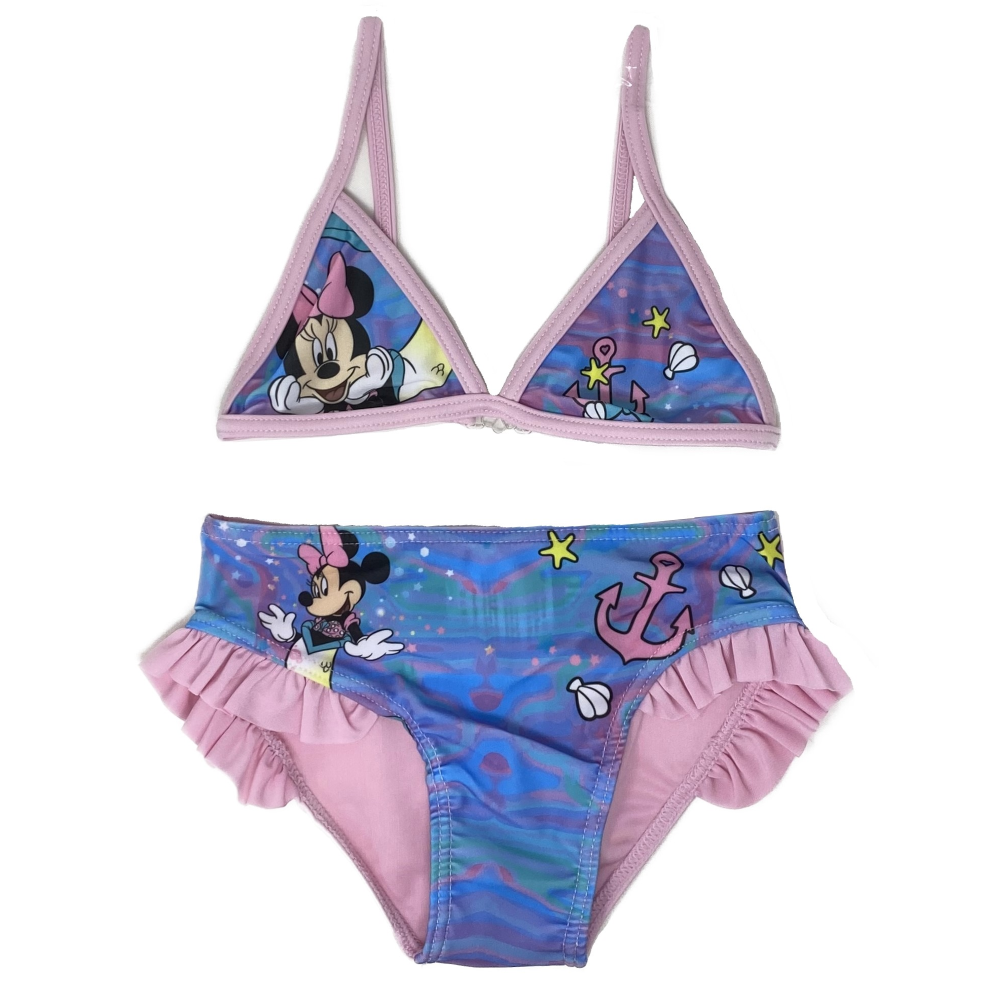 Costume Mare Minnie DISNEY Bikini 2 Pezzi Bambina - Min23-0872