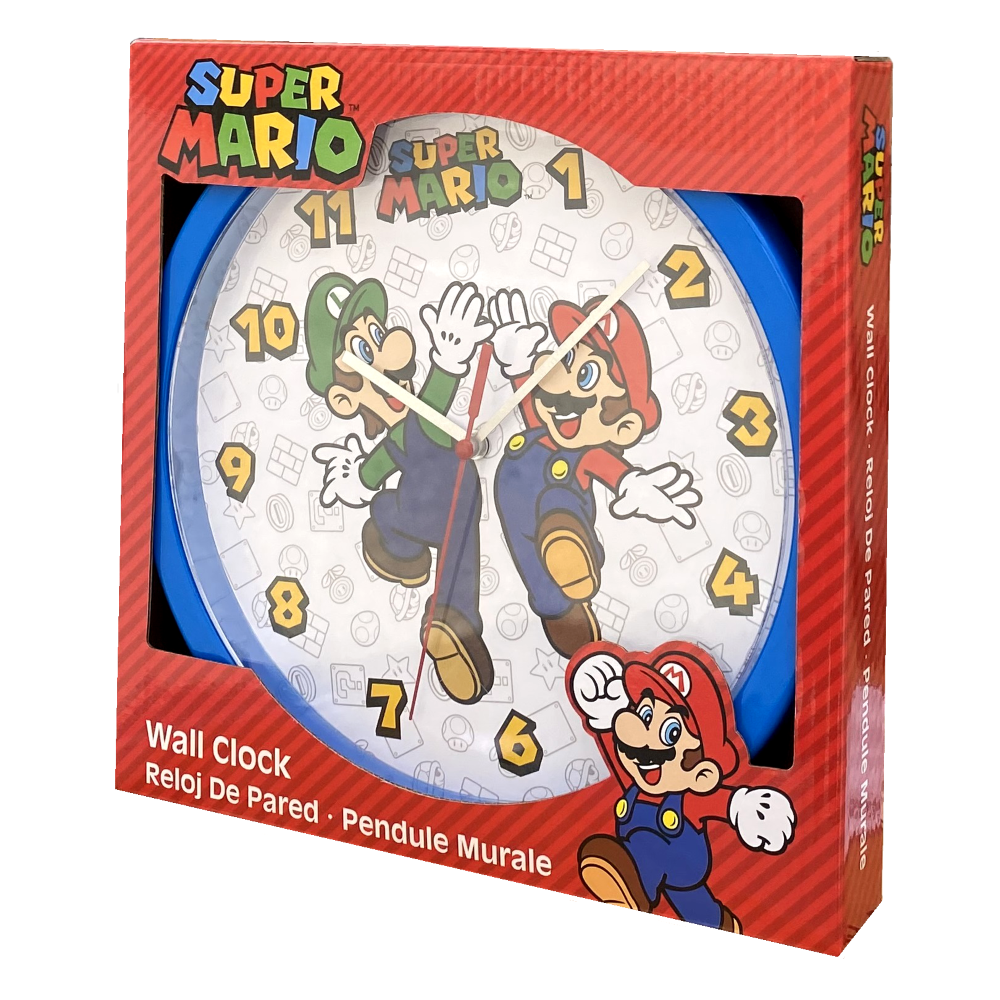 Orologio Super Mario da Parete Diametro Cm. 25 - Gsm3063