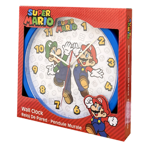 Orologio Super Mario da Parete Diametro Cm. 25 - Gsm3063