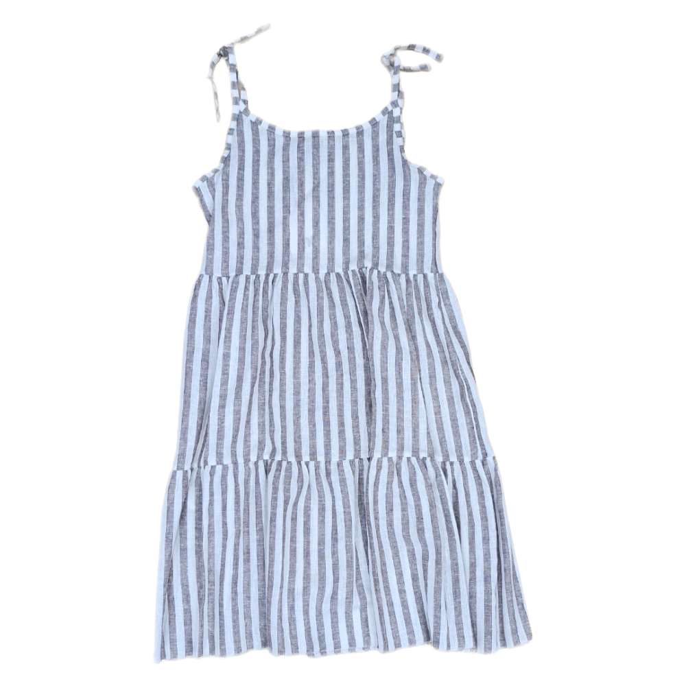 Scamiciata Bambina Vestito a Spalline a Righe - Ind-31154