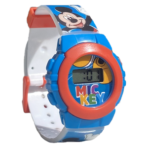 Orologio da Polso Digitale Mickey Mouse DISNEY Topolino in Confezione Sagomata - Mk4164