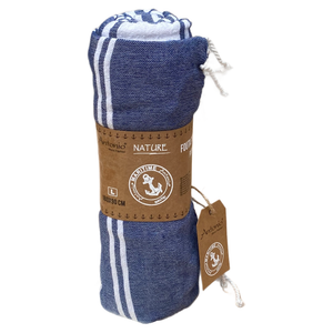 Telo Fouta in Cotone 90 X 180 CM Mare Piscina Casa - 67.00525.99blu