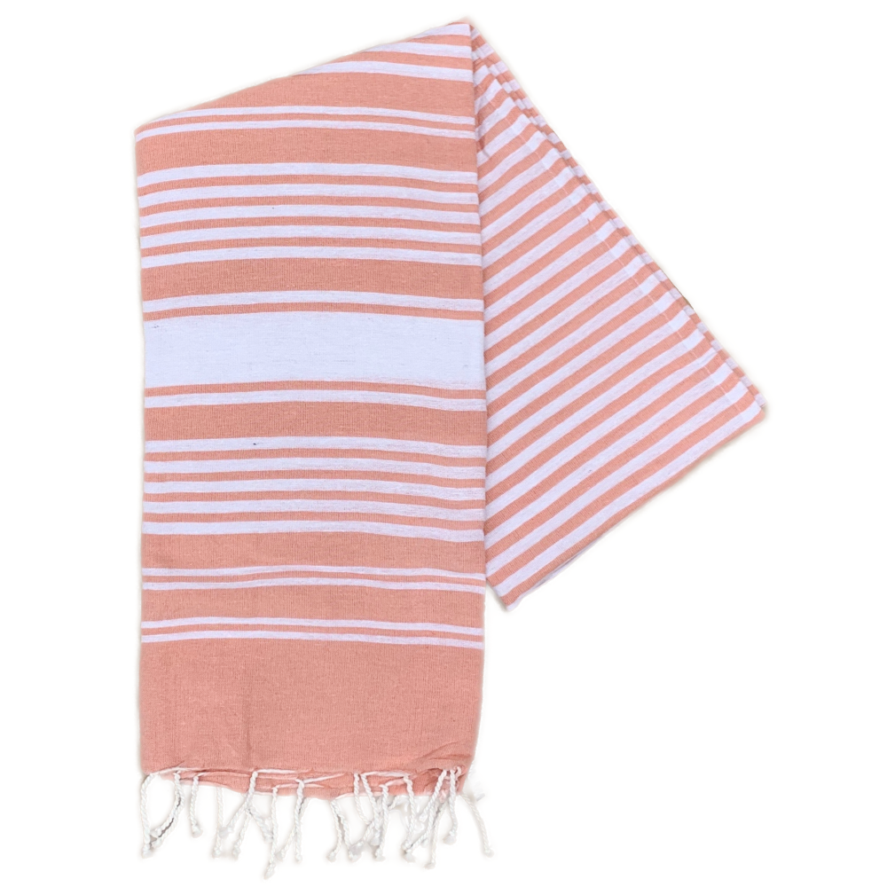 Telo Fouta in Cotone 90 X 180 CM Mare Piscina Casa - 67.00525.99salmone