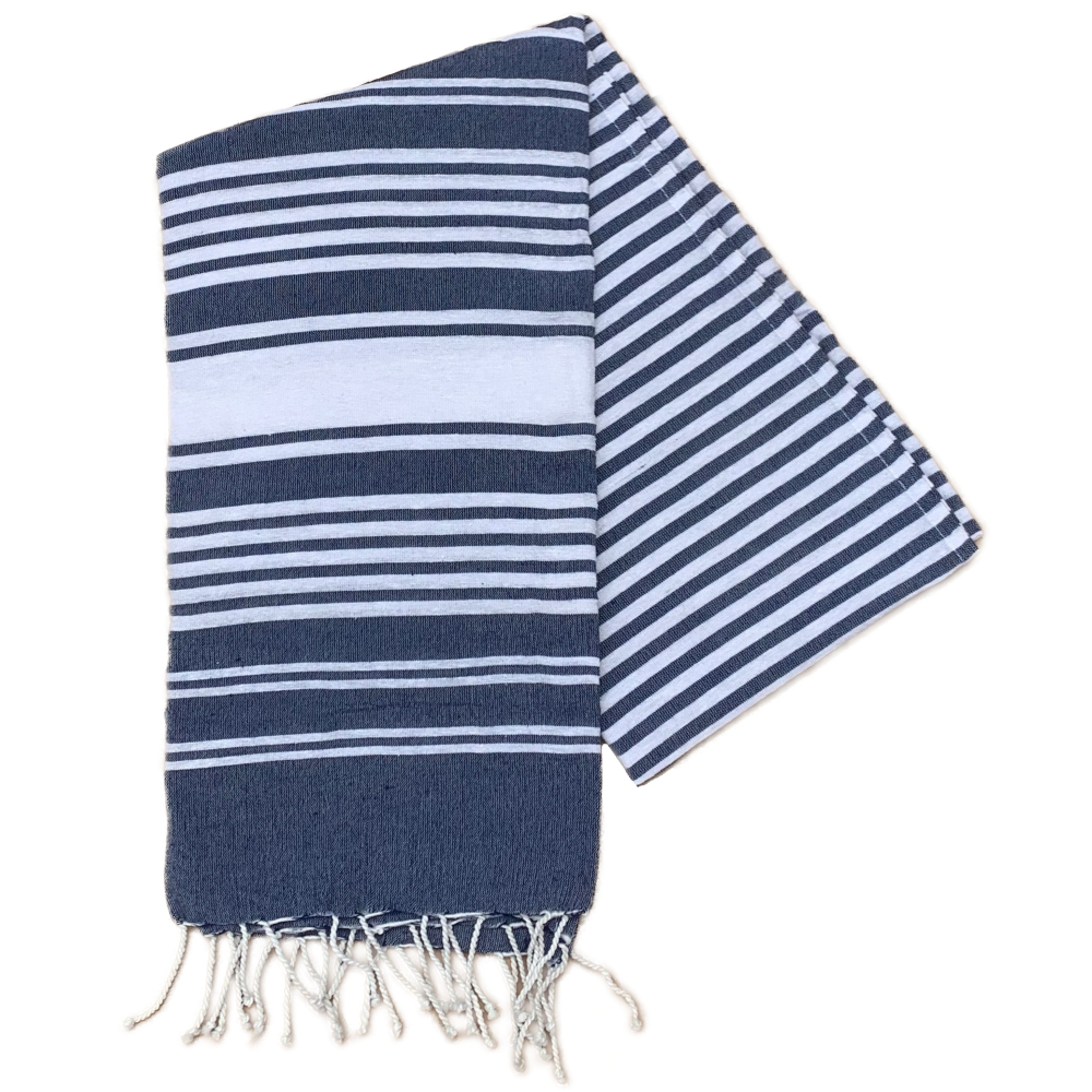 Telo Fouta in Cotone 90 X 180 CM Mare Piscina Casa - 67.00525.99blu