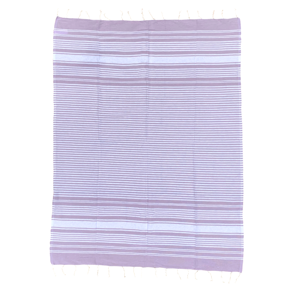 Telo Fouta in Cotone Due Piazze 200 X 200 CM Mare Piscina Casa - 67.00526.99lilla