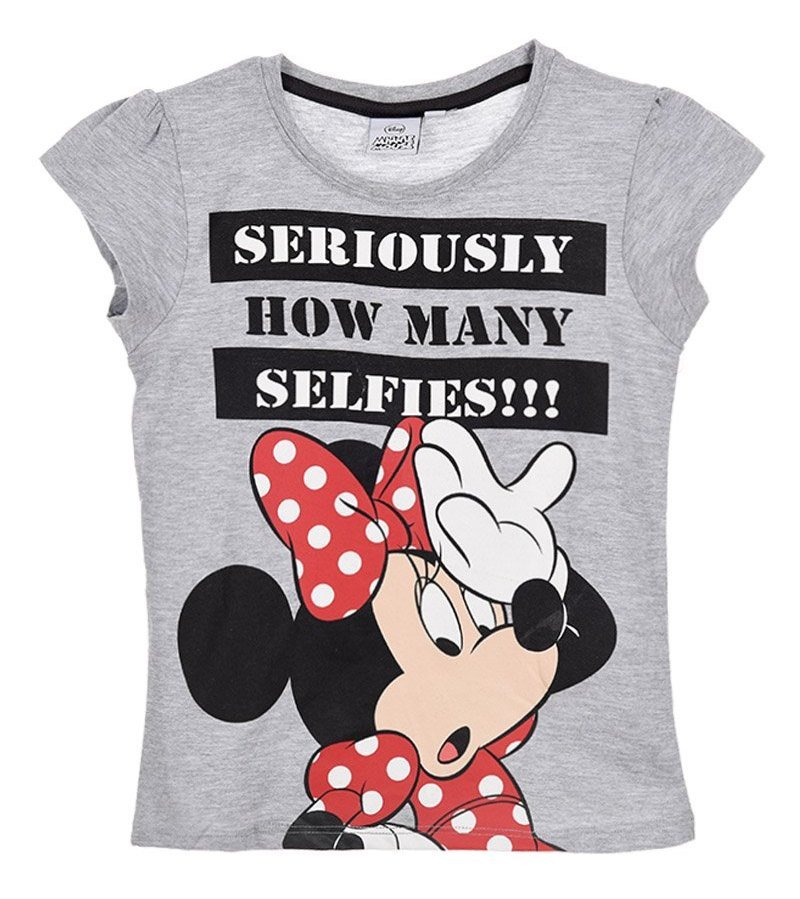 T-Shirt Minnie Maglietta DISNEY Bambina Ragazza Sun City 3/8 Anni - Qe1206grigio