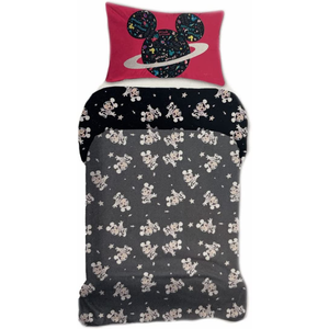 Completo Lenzuola Mickey  Mouse DISNEY Topolino Sottolenzuola Lenzuola Federa Letto Singolo - Cl00049sk/2