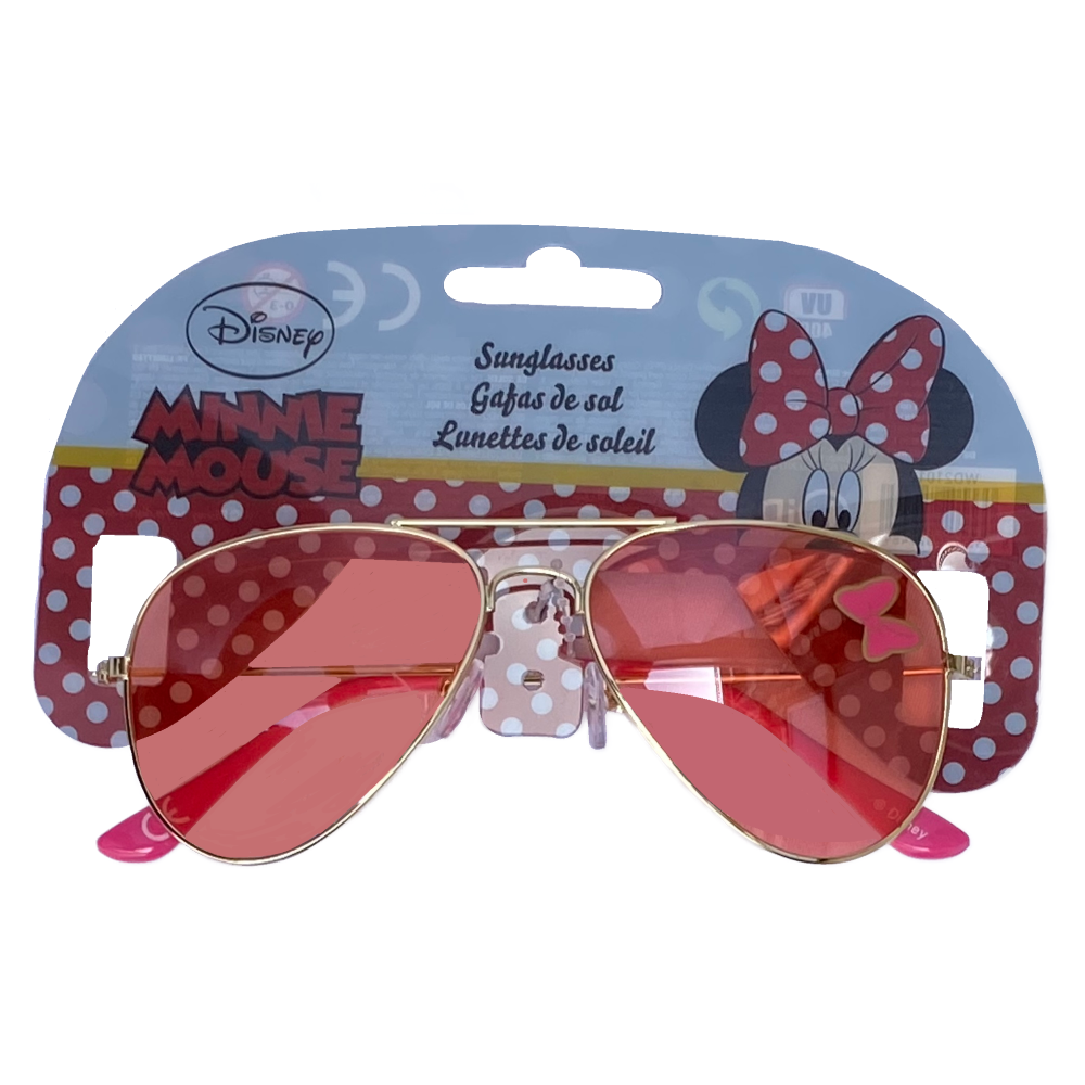 Occhiali da Sole Minnie Mouse DISNEY in Metallo Lenti Colorate con Filtro Uv400 - Wd21012