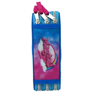 Zaino + Astuccio 3 Zip Unicorno Estensibile Scuola Elementare Colori Giotto