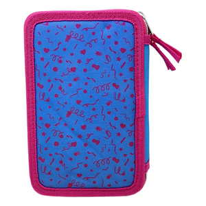 Zaino + Astuccio 3 Zip Unicorno Mia Estensibile Scuola Elementare Colori Giotto