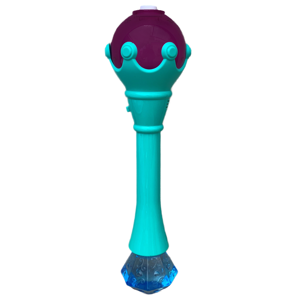 Scettro Sparabolle di Sapone Azzurro con Luci e Suoni Gioco per Bambini - Wnt0032