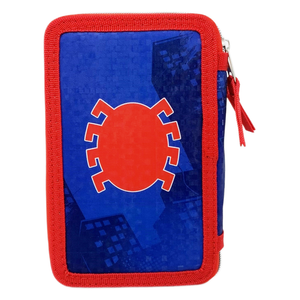 Astuccio Scuola 3d Spiderman MARVEL Multiscomparto 3 Zip Portacolori Pennarelli Giotto - Sp0832