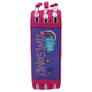 Astuccio Scuola 3d Minnie DISNEY Multiscomparto 3 Zip Portacolori Pennarelli Giotto - Min0832