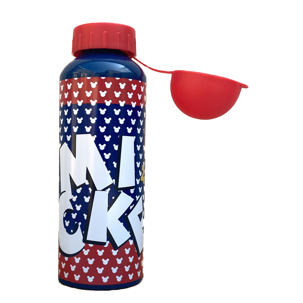 Borraccia in Alluminio Mickey Mouse DISNEY Topolino con Beccuccio e Coperchio 500 Ml - D06397mc/r