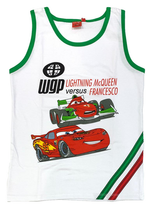 Canotta Carssaetta Mcqueen  DISNEY Pixar Bambino 7 Anni Bianco - 3140202