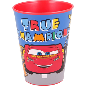Bicchiere Cars DISNEY Saetta Mcqueen Plastica Ml.260 Cm. 10x7,5 - 51507