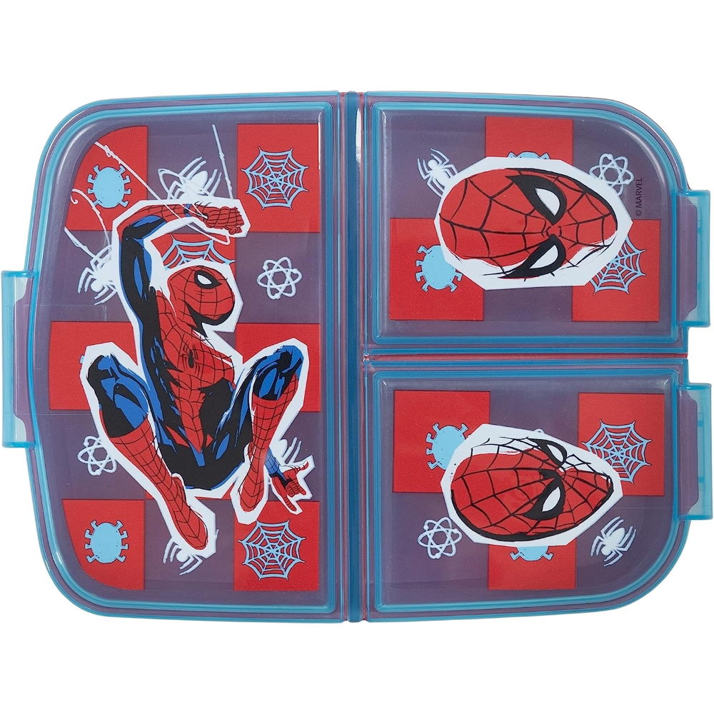 Portamerenda Multiscomparto Spiderman MARVEL Porta Pranzo Scuola Tempo Libero - 74720