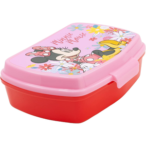 Set Bicchiere con Cannuccia e Portamerenda Minnie DISNEY 2 Pezzi in Plastica Riutilizzabile Bpa Free