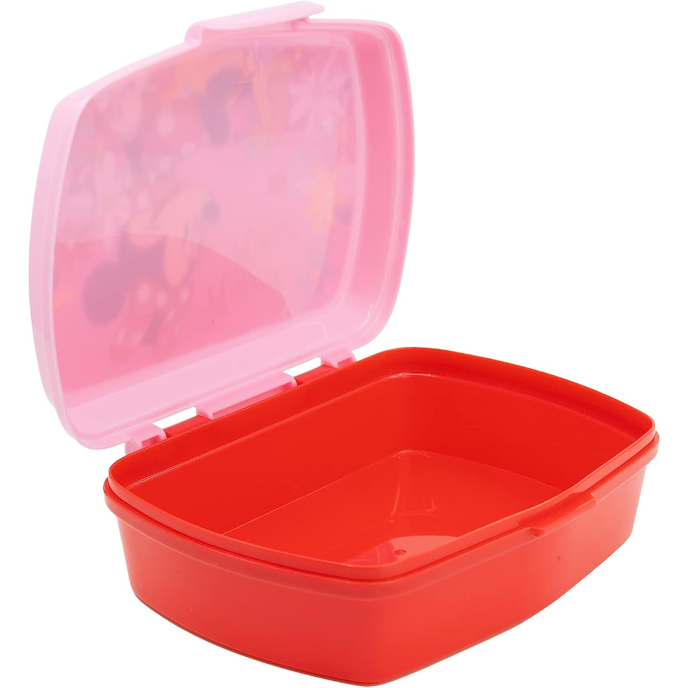 Set Bicchiere con Cannuccia e Portamerenda Minnie DISNEY 2 Pezzi in Plastica Riutilizzabile Bpa Free