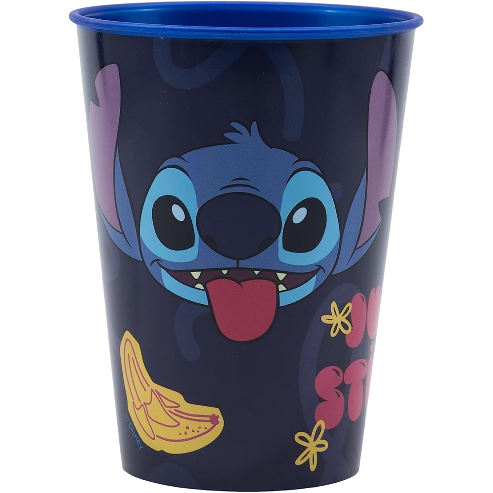 Bicchiere Stitch DISNEY Plastica Ml.260 Cm. 10x7,5 - 75007