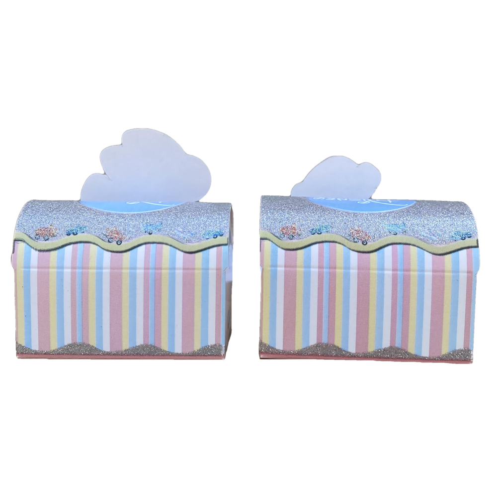 Bomboniere DISNEY Scatoline Porta Confetti Minnie e Paperina New Cm. 7.5x7x4