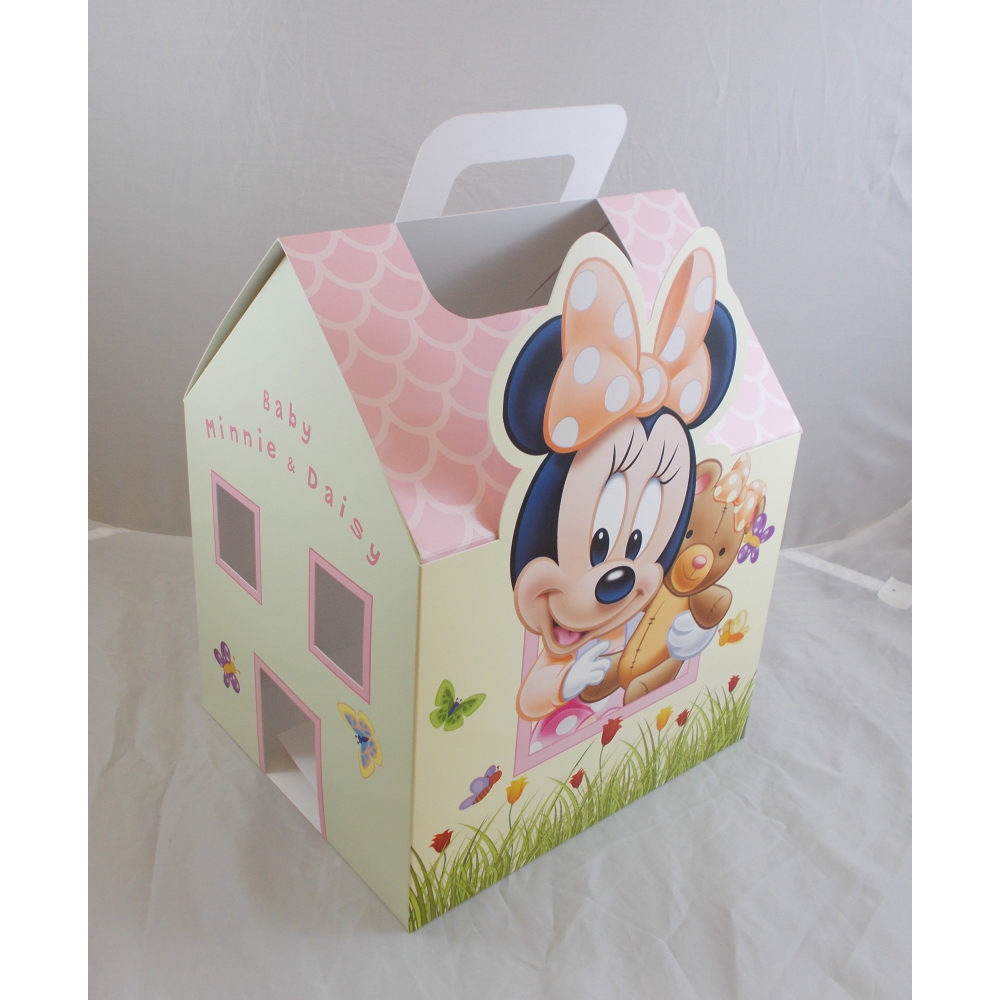 Baule Porta Bomboniere DISNEY Minnie e Paperina Casetta Cm. 32x26x22 - 2