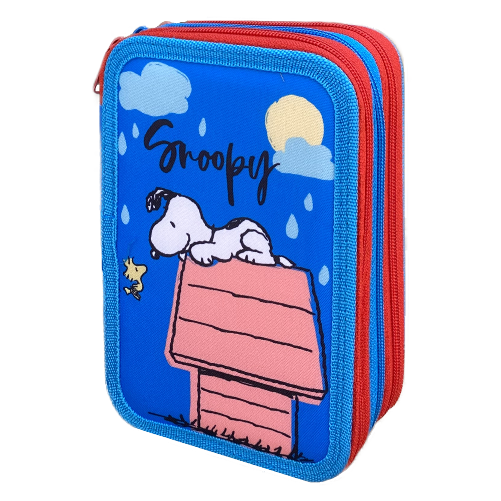 Astuccio Scuola Snoopy Multiscomparto 3 Zip Portacolori Giotto - 1004e2265