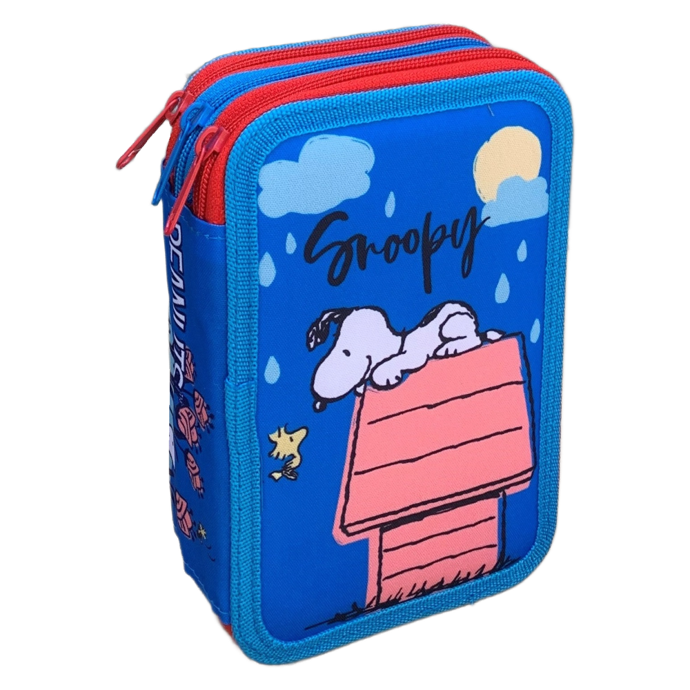 Astuccio Scuola Snoopy Multiscomparto 3 Zip Portacolori Giotto - 1004e2265