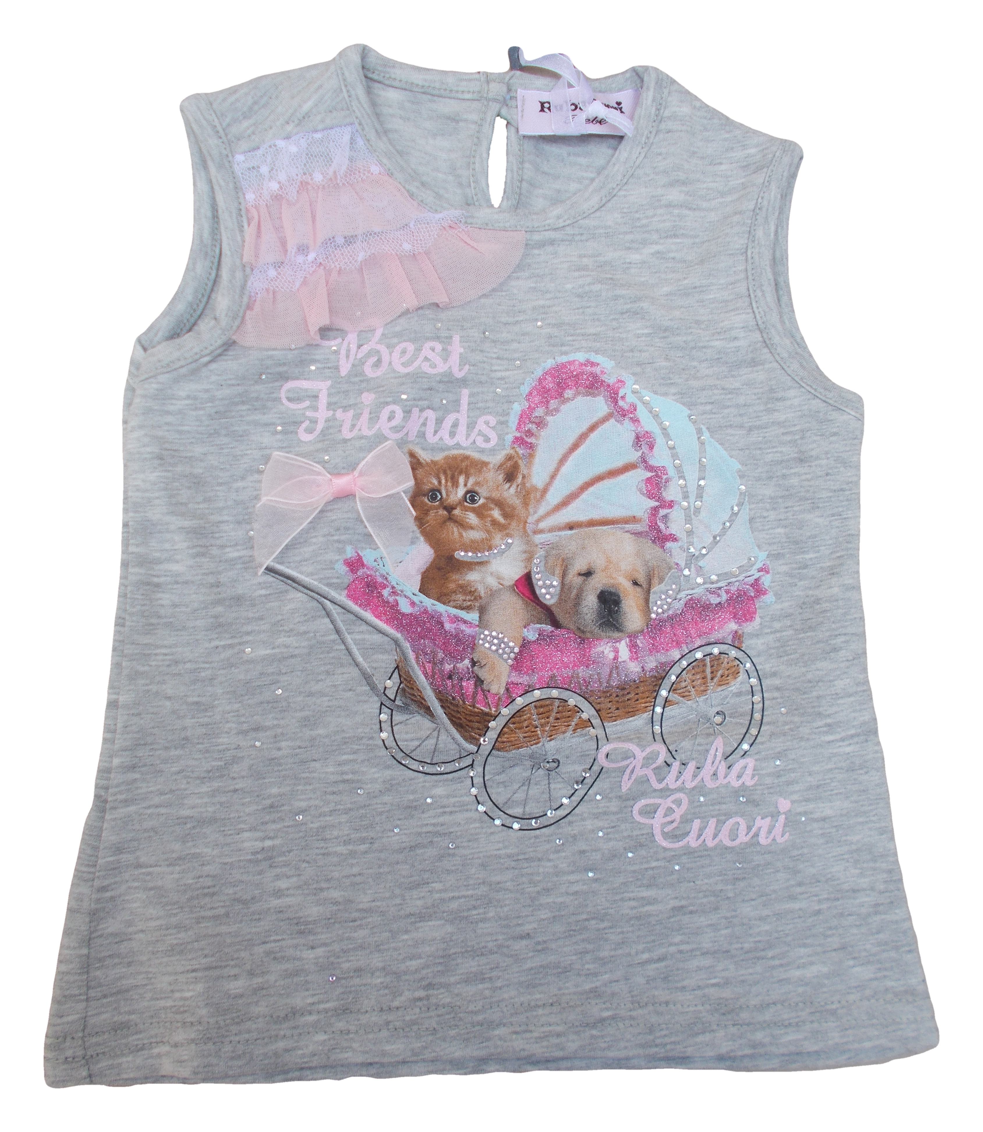 Canotta Neonata Bambina Rubacuori Mesi 9 - 10656/9m